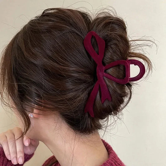 Winter Romance Bow Hair Accessory